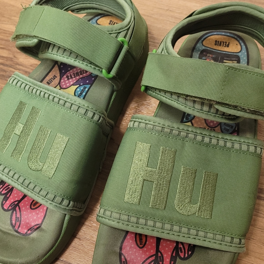 Adidas Pharrell x Adilette 2.0 Sandal Hu Human Sz 7 - Picture 3 of 8